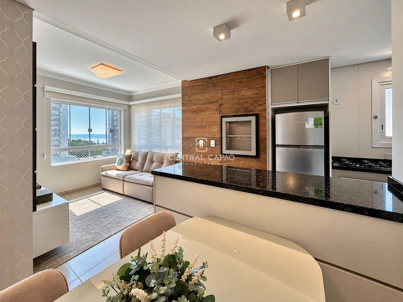 Apartamento de 2 dormitórios mobiliado e decorado