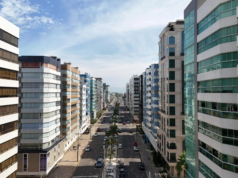 Apartamento de 3 dormitórios de esquina com vista para o mar: 2ª foto da galeria de imagens do imóvel