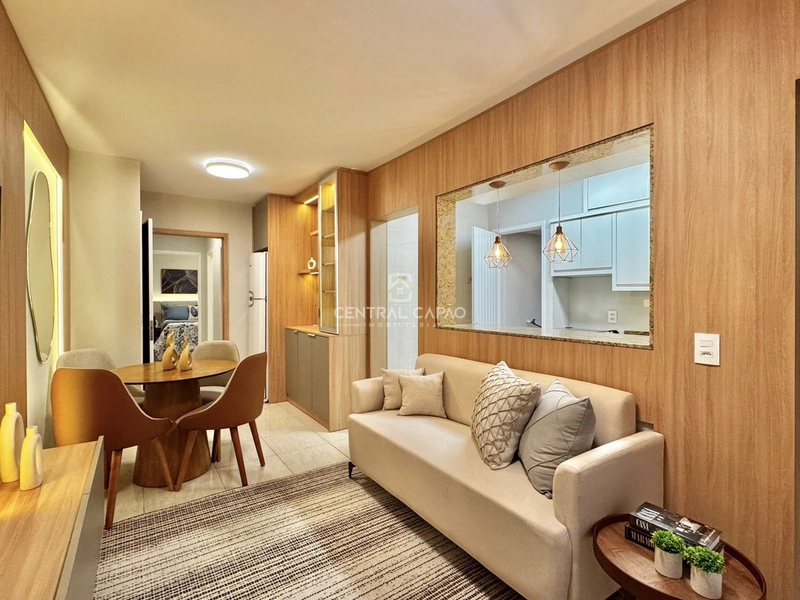 Apartamento com 2 dormitórios e sacada de frente no Centro de Capão: 2ª foto da galeria de imagens do imóvel