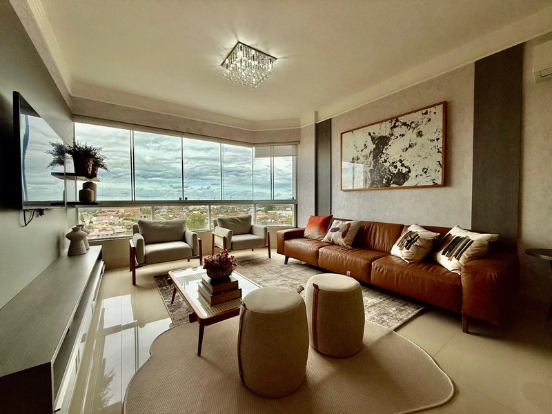 EXCELENTE APARTAMENTO 3 DORMITÓRIOS MOBILIADO E DECORADO: 1ª foto da galeria de imagens do imóvel