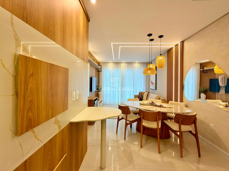 Apartamento 2 dormitórios com sacada de frente à uma quadra do mar: 4ª foto da galeria de imagens do imóvel