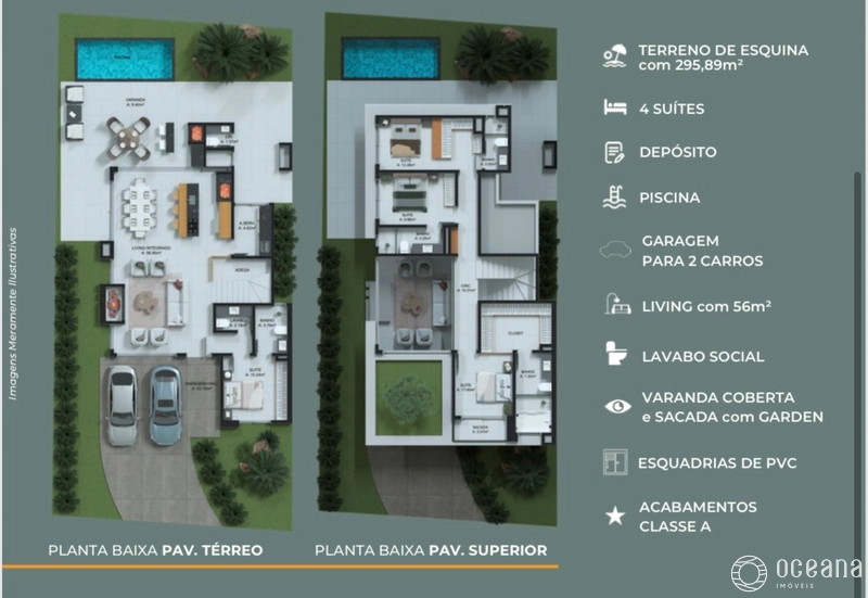 CASA EM TERRENO DE ESQUINA EM CONDOMÍNIO FECHADO - XANGRI-LÁ!: 4ª foto da galeria de imagens do imóvel