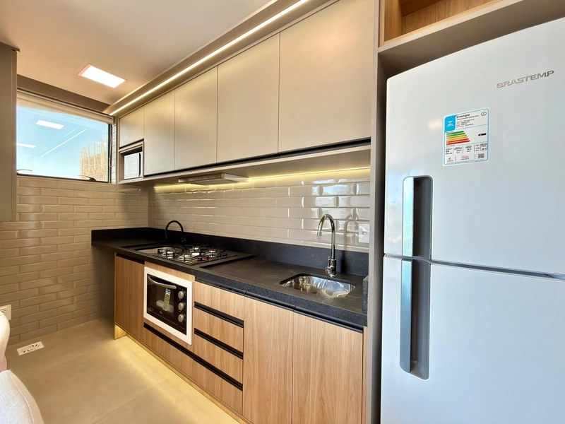 APARTAMENTO COM SACADA DE FRENTE E VISTA PARA O MAR: 10ª foto da galeria de imagens do imóvel