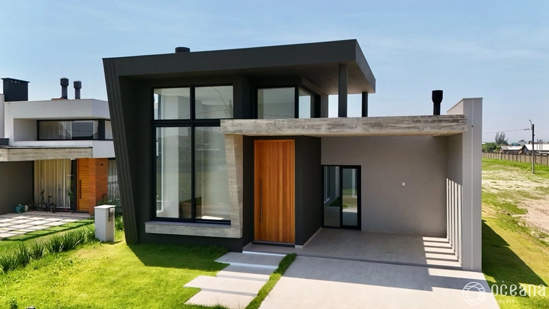 CASA EM CONDOMÍNIO FECHADO EM CAPÃO DA CANOA COM 04 SUÍTES