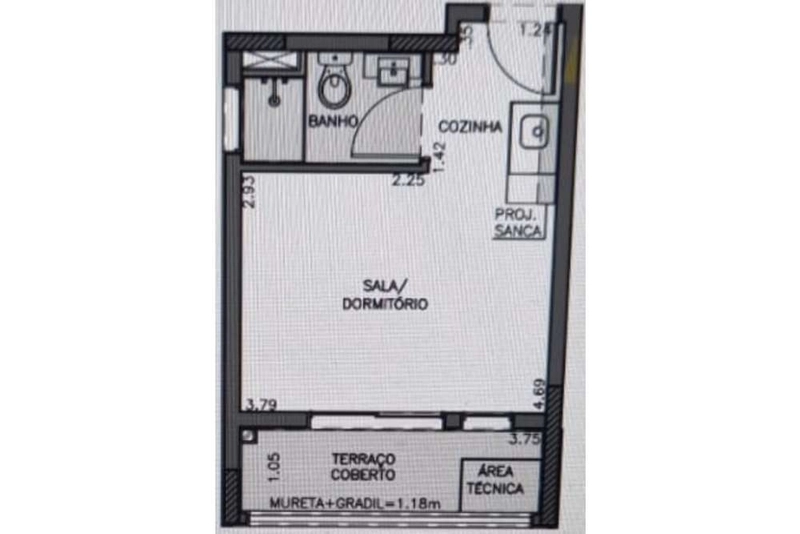 Apartamento Studio na Água Branca ao lado do Parque da Água Branca: 4ª foto da galeria de imagens do imóvel