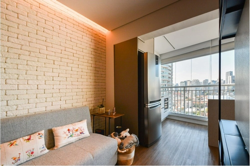 Apartamento 1 dormitório decorado 1 vaga em Pinheiros: 3ª foto da galeria de imagens do imóvel