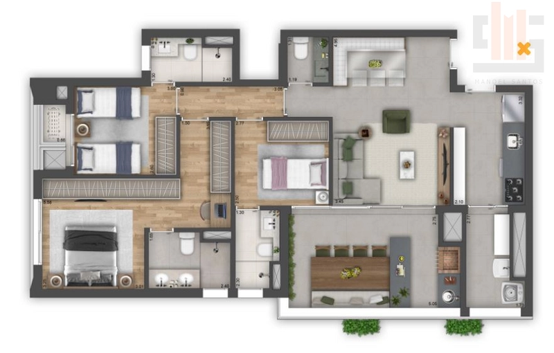 Apartamento 2 dormitórios Perdizes, em construção: 19ª foto da galeria de imagens do imóvel