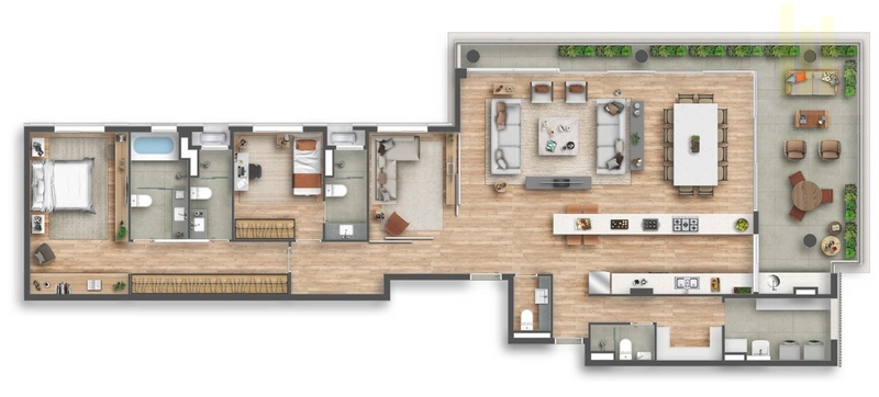 Apartamento 3 suítes em Perdizes 2 vagas e novo com varanda: 44ª foto da galeria de imagens do imóvel