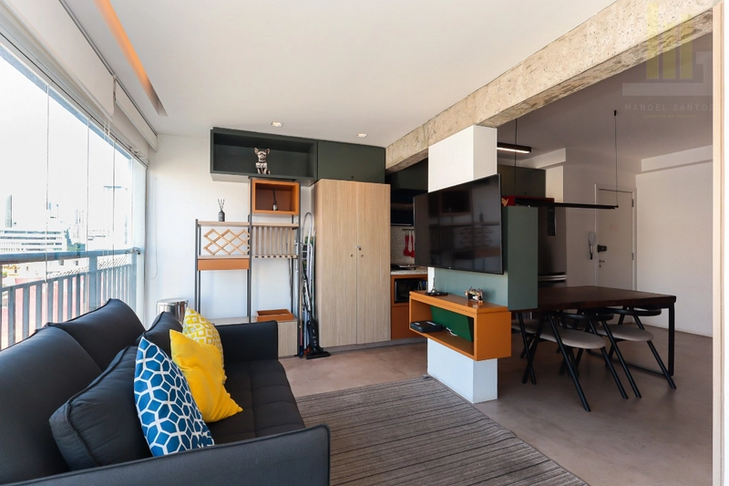 Apartamento 1 dormitório com varanda na Santa Cecília Cosmopolitan: 1ª foto da galeria de imagens do imóvel
