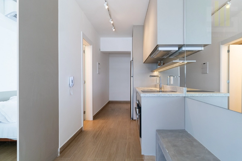 Apartamento studio mobiliado ao lado do metrô em Pinheiros com lazer: 14ª foto da galeria de imagens do imóvel