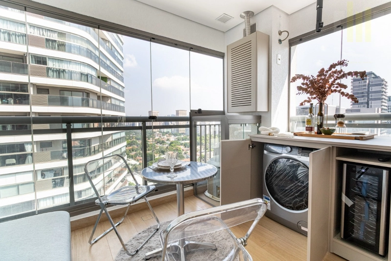 Apartamento studio mobiliado ao lado do metrô em Pinheiros com lazer: 6ª foto da galeria de imagens do imóvel