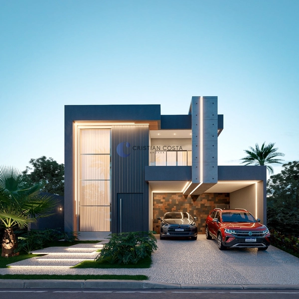Sobrado de 4 suítes e piscina no Condomínio Quebec em São Carlos/SP.