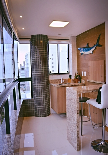 Apartamento mobiliado e decorado em Edifício com infra de lazer: 7ª foto da galeria de imagens do imóvel