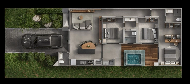 Sobrado 3 Dormitórios 3 suítes   ( Condomínio Navagio Life Homes ): 14ª foto da galeria de imagens do imóvel