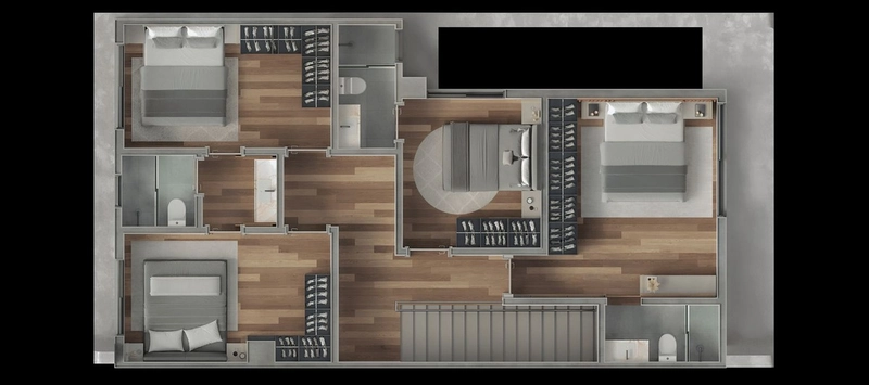 Sobrado 3 Dormitórios 3 suítes   ( Condomínio Navagio Life Homes ): 13ª foto da galeria de imagens do imóvel