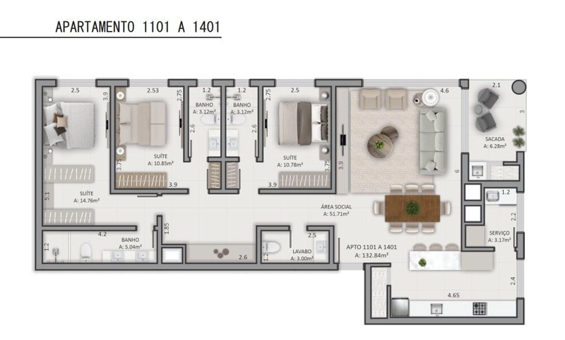 Apartamento 3 dormitórios, 1 suíte, box, LANÇAMENTO, Capão da Canoa.: 24ª foto da galeria de imagens do imóvel
