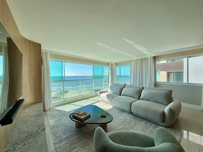 APARTAMENTO PÉ NA AREIA E FINAMENTE MOBILIADO E DECORADO: 1ª foto da galeria de imagens do imóvel