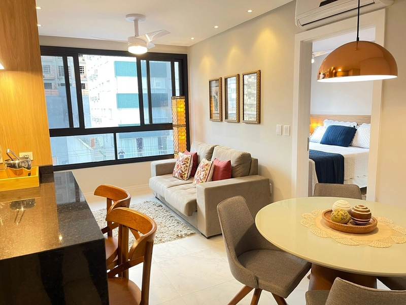 Apartamento de 1 dormitório de frente! MOBILIADO E DECOADO!: 4ª foto da galeria de imagens do imóvel