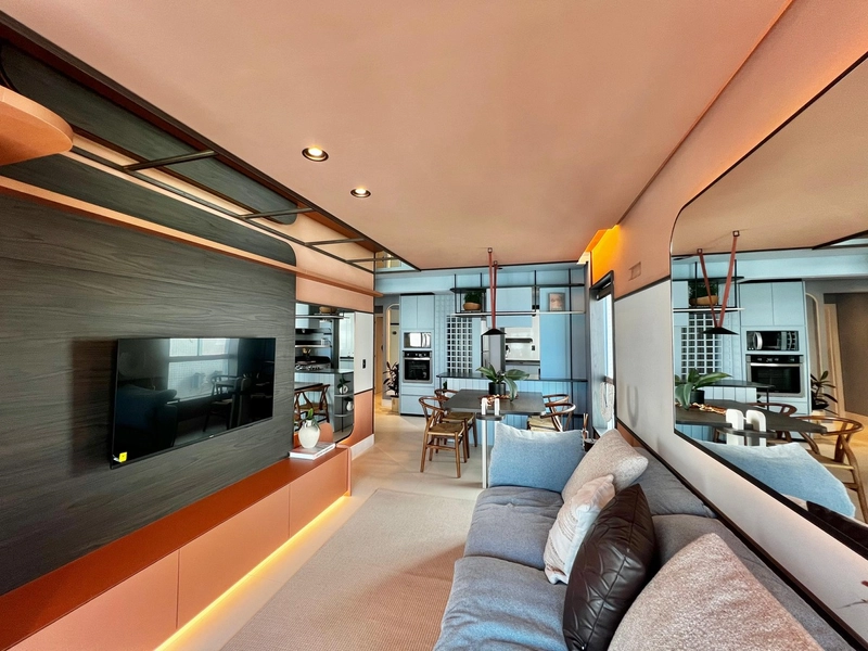 Apartamento 2 dormitórios,mobiliado e decorado, em Capão da Canoa: 2ª foto da galeria de imagens do imóvel