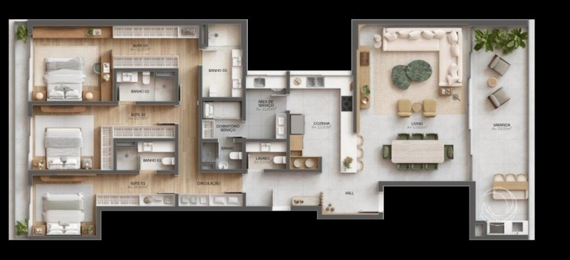 APARTAMENTO COM 3 SUITES EM JURERE INTERNACIONAL: 14ª foto da galeria de imagens do imóvel