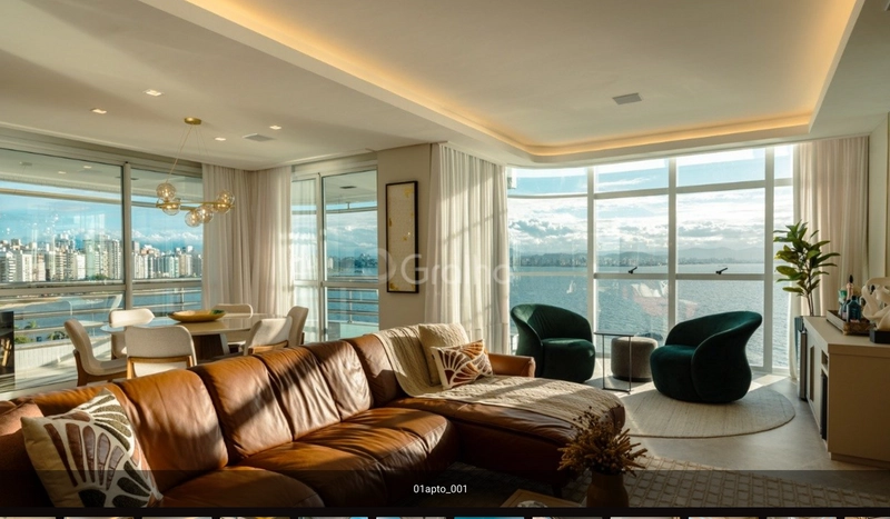 APARTAMENTO COM 4 SUITES NA BEIRA MAR NORTE: 4ª foto da galeria de imagens do imóvel