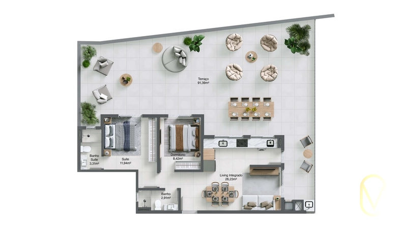 Pré-Lançamento Residencial Sanluri em Tubarão-SC: 21ª foto da galeria de imagens do imóvel