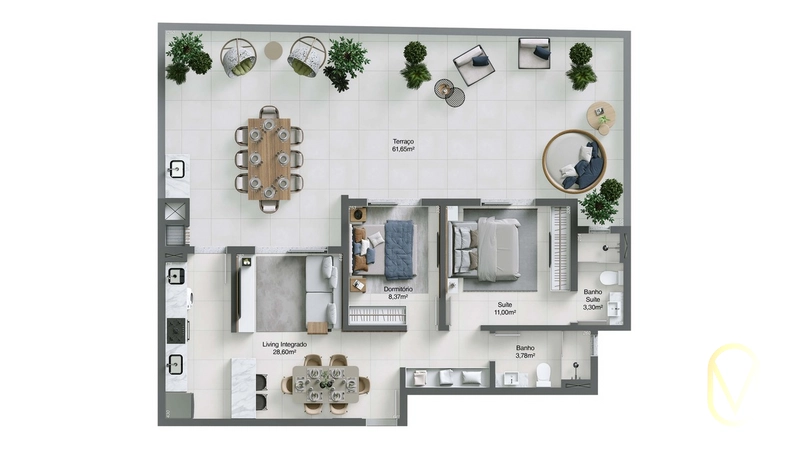 Pré-Lançamento Residencial Sanluri em Tubarão-SC: 22ª foto da galeria de imagens do imóvel