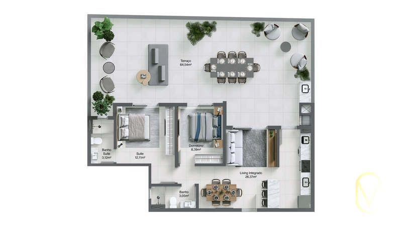 Pré-Lançamento Residencial Sanluri em Tubarão-SC: 23ª foto da galeria de imagens do imóvel