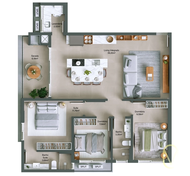 Apartamento á Venda no Centro de Balneário Rincão-SC: 12ª foto da galeria de imagens do imóvel