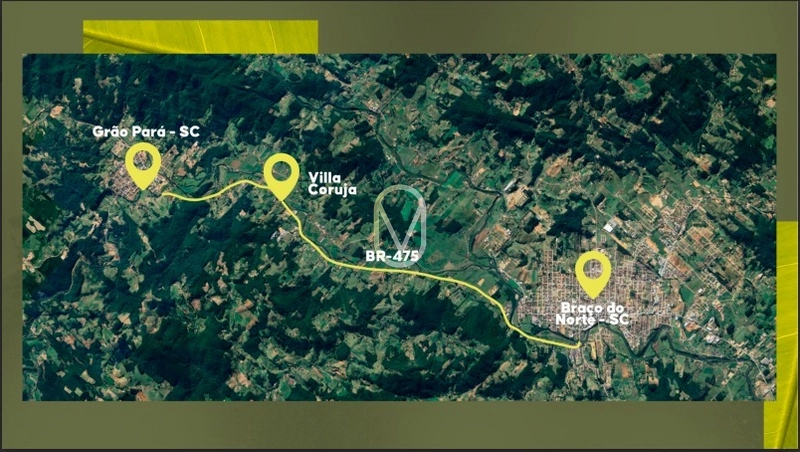 LOTE À VENDA EM GRÃO PARÁ-SC - AVISTOSO: 3ª foto da galeria de imagens do imóvel