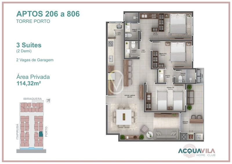 Apartamento á Venda na Praia a Vila em Imbituba-SC: 19ª foto da galeria de imagens do imóvel