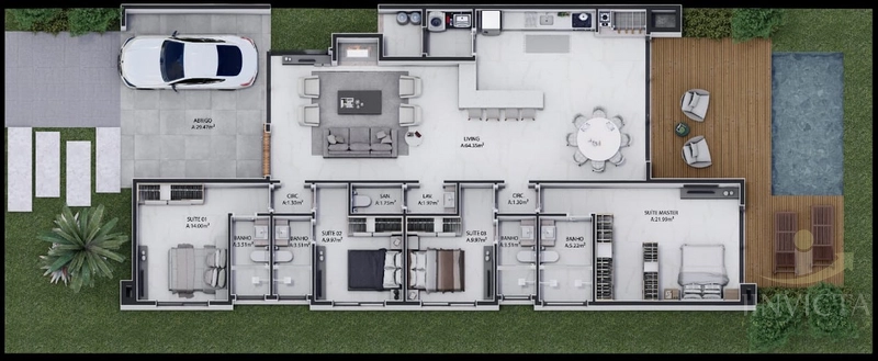 Casa 4 suítes em Condomínio Fechado: 3ª foto da galeria de imagens do imóvel