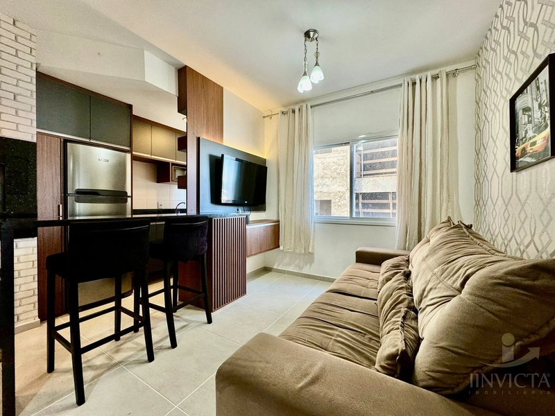 Apartamento de 1 dormitório, mobiliado, vista mar.: 1ª foto da galeria de imagens do imóvel