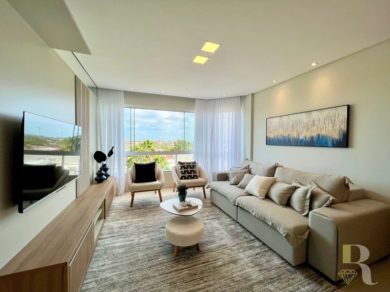 APARTAMENTO FINAMENTE DECORADO COM VISTA PARA O MAR: 3ª foto da galeria de imagens do imóvel