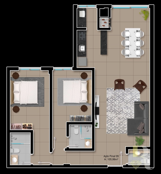 APTO EM CAPAO DA CANOA - 2 SUITES C/INFRA DE RESORT E VISTA LIBERADA: 22ª foto da galeria de imagens do imóvel