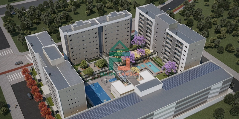 Apartamento novo Viver Quartier 2 quartos sendo uma suíte: 17ª foto da galeria de imagens do imóvel