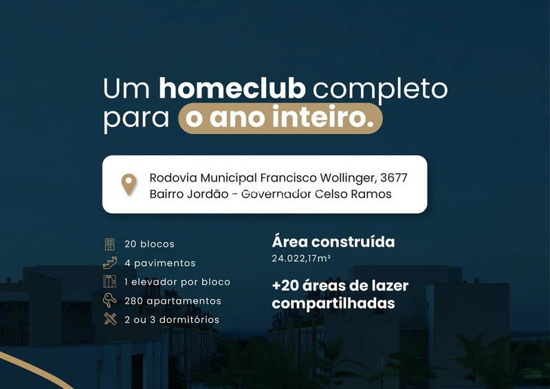 Villa Jordão Home Club- Lançamento em Governador Celso Ramos SC: 3ª foto da galeria de imagens do imóvel