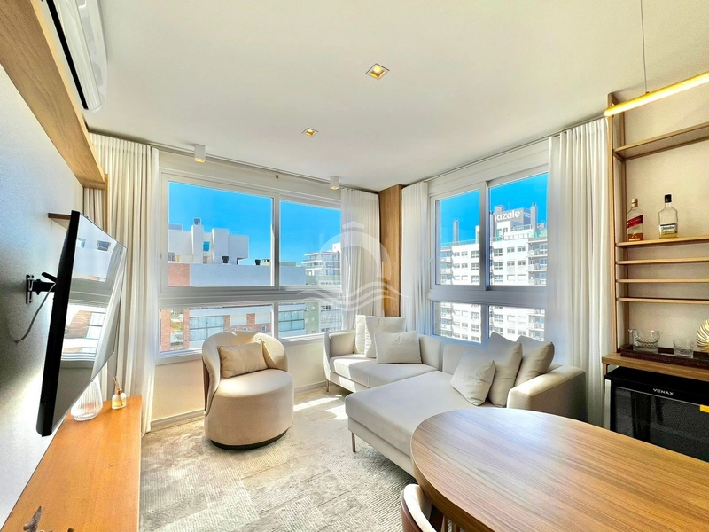 Apartamento 2 quartos mobiliado decorado venda Navegantes Capão da Can