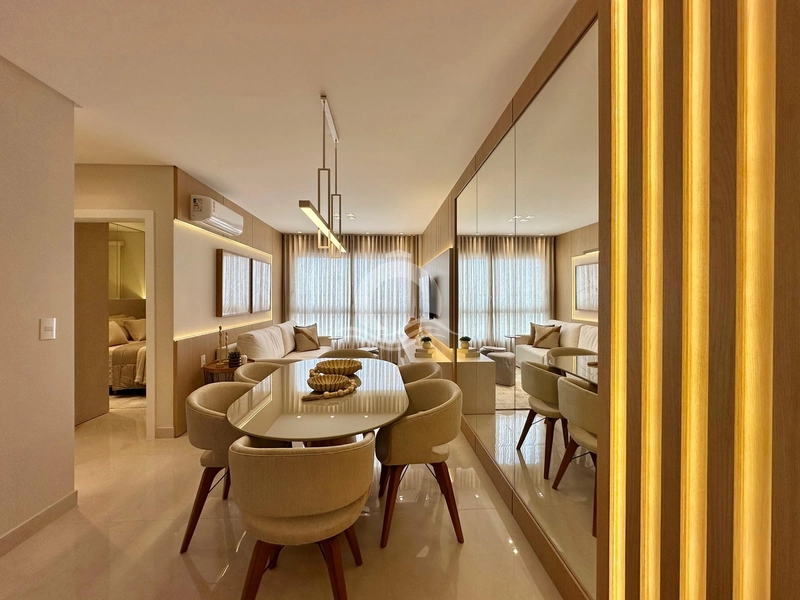 Lindo apartamento de 2 dormitórios mobiliado e decorado no Ed. Premium