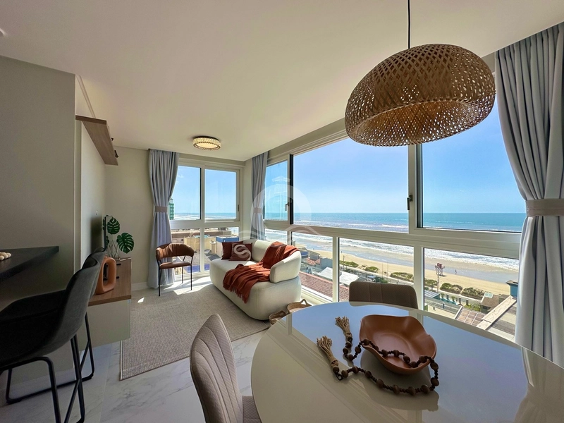 Apartamento decorado com vista mar,  prazo em 60x direto