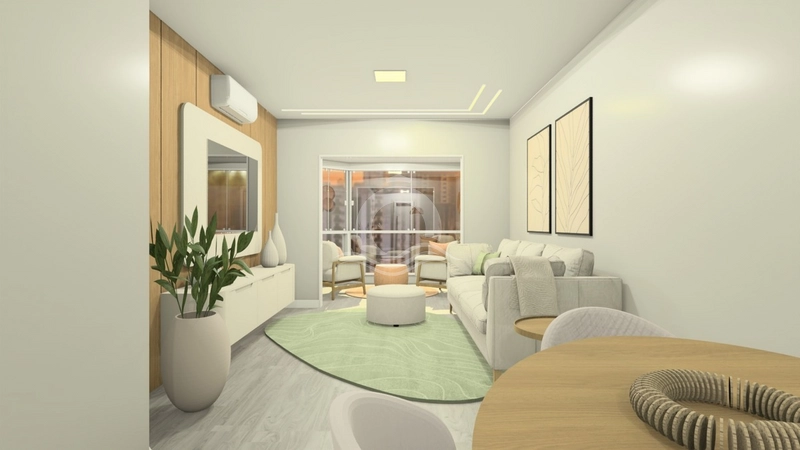 Apartamento 03 dormitórios mais dependência decorado Capão da Canoa