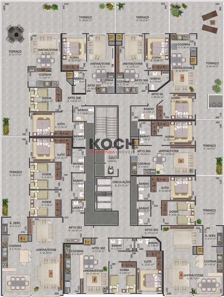 Apartamento 03 dormitórios em Capão da Canoa: 3ª foto da galeria de imagens do imóvel