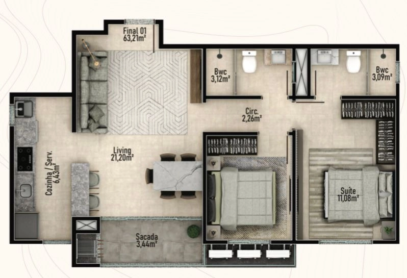 Apartamento à venda em Navegantes, Centro: 5ª foto da galeria de imagens do imóvel