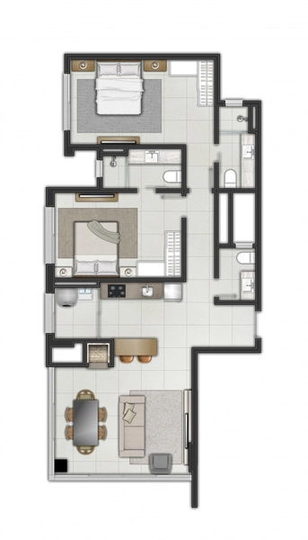 Apartamento 2 suítes em Torres: 11ª foto da galeria de imagens do imóvel