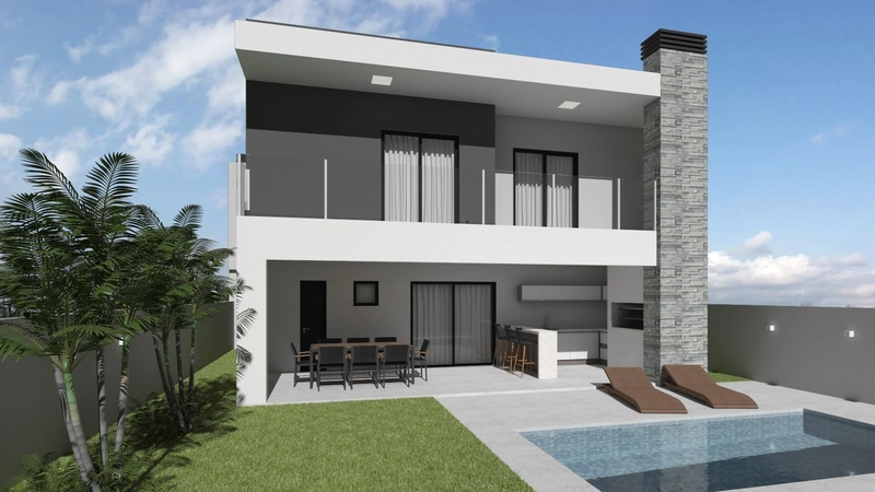 Casa quadra mar em Bella Torres - SC: 2ª foto da galeria de imagens do imóvel