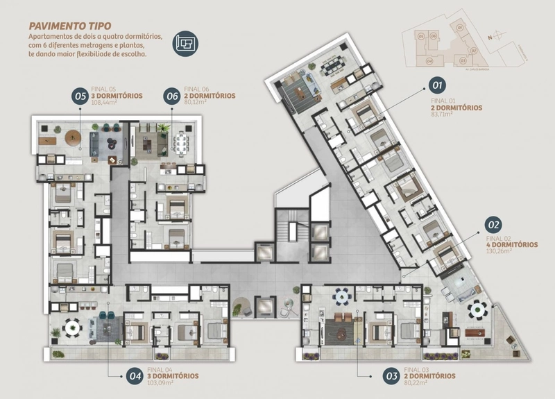 Apartamento com 3 dormitórios: 5ª foto da galeria de imagens do imóvel