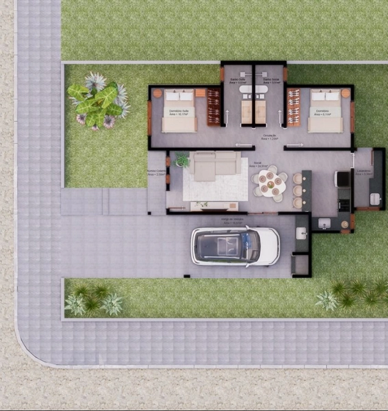 Casa com 2 dormitórios: 8ª foto da galeria de imagens do imóvel