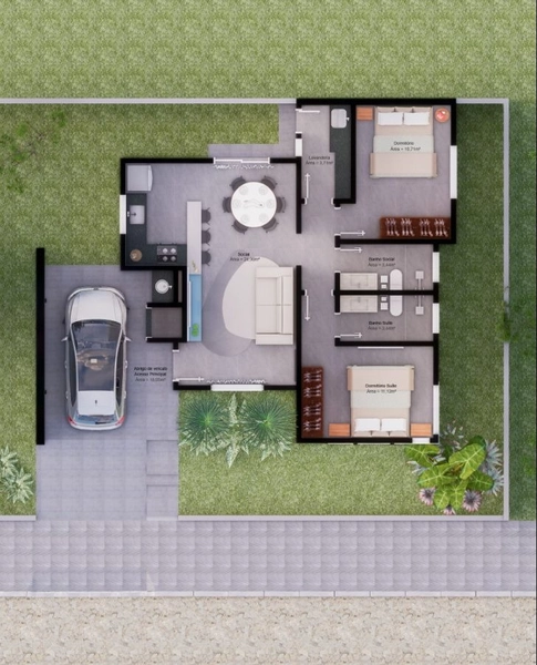 Casa com 2 dormitórios: 8ª foto da galeria de imagens do imóvel