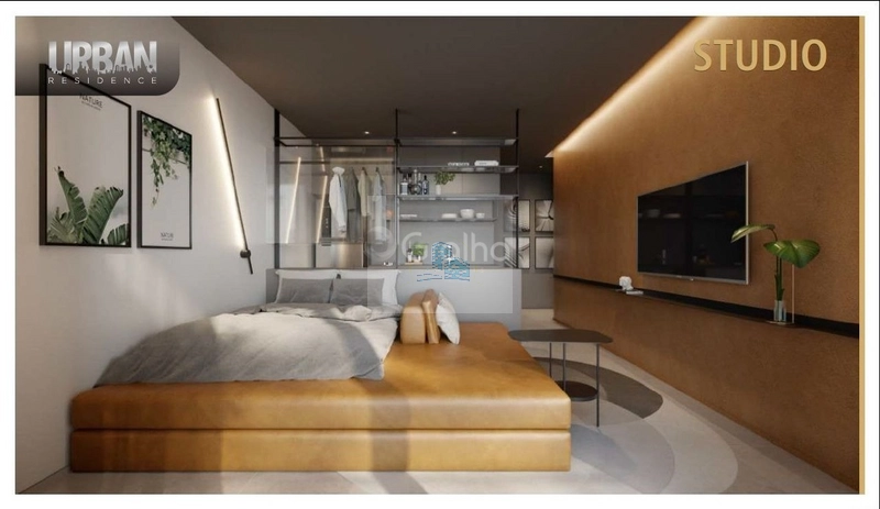 Estúdio de 46,51m² com 1 quarto e 1 vaga de garagem no Centro: 2ª foto da galeria de imagens do imóvel