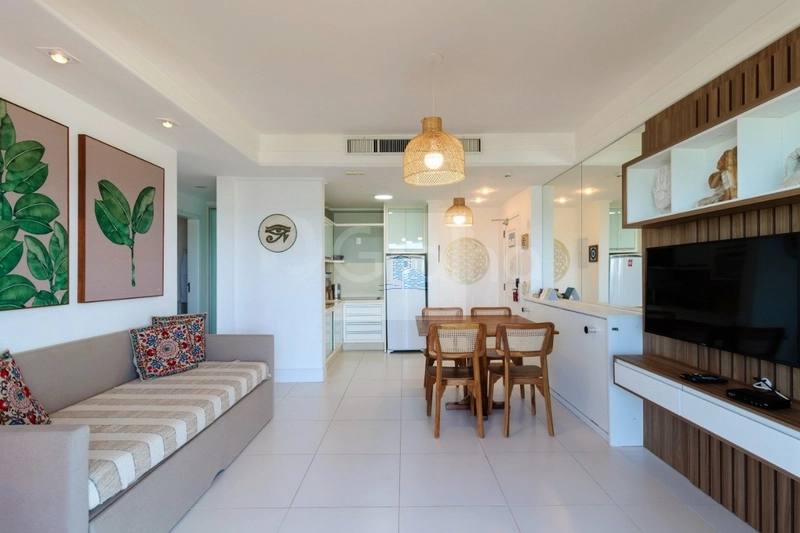 Apartamento mobiliado em hotel pé na areia: 8ª foto da galeria de imagens do imóvel